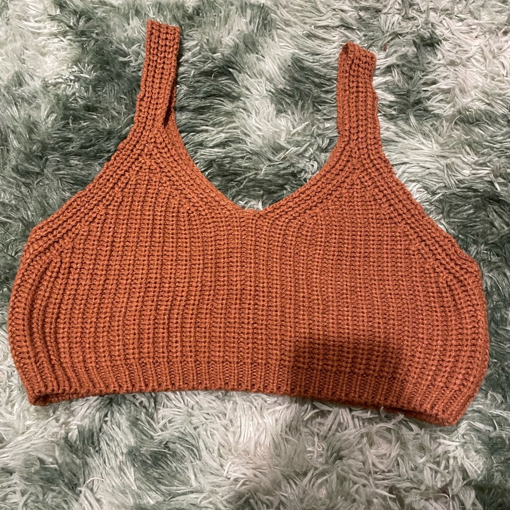 Forever 21 Rust Knit Tank Top